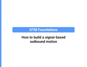 241024 SaaS Weekly Playbook - signal-based outbound motion